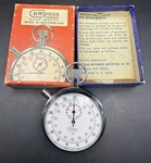 Compass Swiss Made Switzerland Stop Watch With Box Working 1/10 7 Jewels. Fixed Price $39.99.