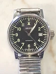 Aristo Unisex Automatic Watch Stainless Model 4H11TU Aviator 10ATM. Fixed Price $299.00.