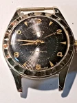 Genova Deluxe Men's Swiss Watch Black Dial Run Then Stops Needs Cleaning. Fixed Price $29.00.