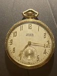 Antique Vintage Gruen Semithin 15 Jewels Pocket Watch Running. Fixed Price $199.99.