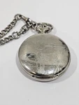 Timex Full Hunter Pocket Watch Quartz Blue Dial Arabic Numerals W/ Chain. Fixed Price $62.50.