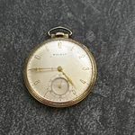 Vintage Bulova Pocket Watch 17AH 10K Rolled Gold Plate 4185592. Fixed Price $210.00.