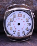 Nos Swiss WW1 Military Trench Wrist Watch Case & Dial 33X39.5MM 24HR (ei). Fixed Price $103.13.