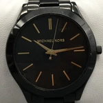Michael Kors Runway Mens Watch 40MM Black Dial Stainless MK-3221 New Battery 6". Fixed Price $40.49.