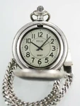 Relic By Fossil Pocket Watch Spirit Gray Mens Stainless Steel Silver Quartz. Fixed Price $21.12.