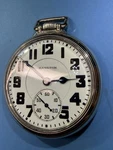 Amazing Hamilton 992E Elinvar 21J 16S Pocket Watch 14K White Gold Filled Case. Fixed Price $445.00.
