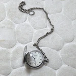 Dufonte Lucien Piccard Mechanical Full Hunter Pocket Watch Silver Chain. Fixed Price $48.77.