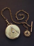 Vintage 1930 Hamilton Masonic Lodge 567 Presentation Pocket Watch W/ Chain & Fob. Fixed Price $1445.00.