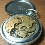Elgin Pocket Watch Silver Case White Dial Roman Numerals Mechanical 7 Jewels. Fixed Price $100.00.