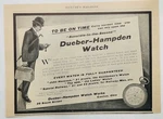 1902 Dueber - Hampden Watch Works Original Vintage Print Ad Canton Oh. Fixed Price $12.00.