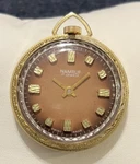 Vintage Namruf 17 Jewels Swiss Made Pendant Pocket Watch Ornate Gold Tone. Fixed Price $39.99.