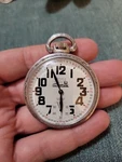 Vintage Arnex Pocket Watch Wind Up Railroad 17 Jewels Incabloc Swiss Made Runs. Fixed Price $119.99.