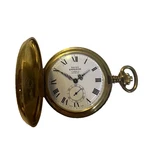 Emperor Pocket Watch Swiss 17 Jewels Incabloc Mechanical Hunter Case Roman Dial. Fixed Price $128.96.