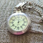 Details Quartz DTL6016 Pocket Watch Chain Silver Arabic Numerals Beige Dial. Fixed Price $110.00.