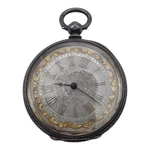 Beautiful Antique Sterling Silver Engraved Pocket Watch D.f. & Co Swiss Lot. Fixed Price $195.00.
