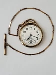 Elgin Railroad Watch 10KTGF 23 Jewels Working Condition With Chain As Is. Fixed Price $760.00.