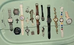 Assorted Jewelry Parts Lot Watches Pendant Earring For Battery Not Test. Fixed Price $49.99.