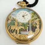 Reuge Musical Pocket Watch Automaton Horse Swiss Hand Wind Rare Japan. Fixed Price $1970.00.