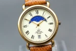 Near Mint Citizen Lighthouse 6185-G08181 Gold Dial Roman Quartz Watch Japan. Fixed Price $199.99.