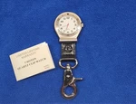 Croton Quartz Clip Compass Watch M2003 Brushed Nickel W/black Band 5" Japan Movt. Fixed Price $20.00.