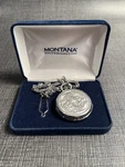 Montana Silversmiths Pocket Watch - Floral Pattern Engraved.. Fixed Price $75.00.