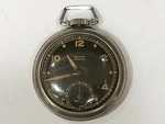 Vintage 1956 Black Dial Westclox Pocket Ben Watch Working Intermittently. Fixed Price $95.00.