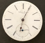 Antique Jules Perret Locle Pocket Watch Movement Parts High Grade 47.3MM Kw/ks. Fixed Price $39.95.