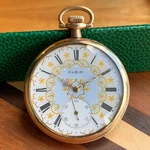 1912 Elgin Grade 311 Fancy Gilt Dial 12S 7J Gold Filled Pocket Watch - Mint. Fixed Price $474.05.