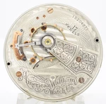 Waltham 18-SIZE Model 1883 17 Jewel Pocket Watch Movement Running. Fixed Price $55.00.