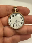 Antique 1900S Elgin 32.5MM Pocket Watch Gold Filled Case Running. Fixed Price $200.00.