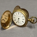 Trenton Watch Co. Chronograph Pocket 6S Model 2 1890S Hunter For Repair. Fixed Price $129.99.