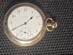 Vintage Elgin Pocket Watch Flower Design 17 Jewels Illinois Case Works Great. Fixed Price $200.00.