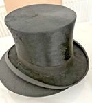 Antique Lincoln Bennett Top Hat Burlington Gardens, Old Bond St. Orig .hard Case. Fixed Price $393.12.