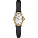 Timex Women's T21912 Cavatina Leather Strap Watch Black/gold-tone. Fixed Price $57.49.