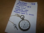 1878 Rockford 18S 9 Jewels Key Wind - Silveroid Case Pocket Watch. Fixed Price $375.00.