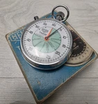 Vintage Heuer Trackstar Referee Stopwatch Game Timer Football 7 Jewels. Fixed Price $369.55.
