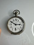 Vintage Waltham Vanguard 23J Railroad Pocket Watch With Wind Indicator Up/down. Fixed Price $680.00.