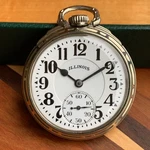 1943 Illinois Bunn Special 161A Type Iip 60HR. Elinvar 16S 21J Pocket Watch. Fixed Price $2000.00.