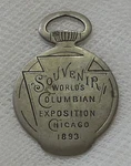 1893 Columbian Exposition Keystone Watch Case Opener Fob. Fixed Price $12.95.